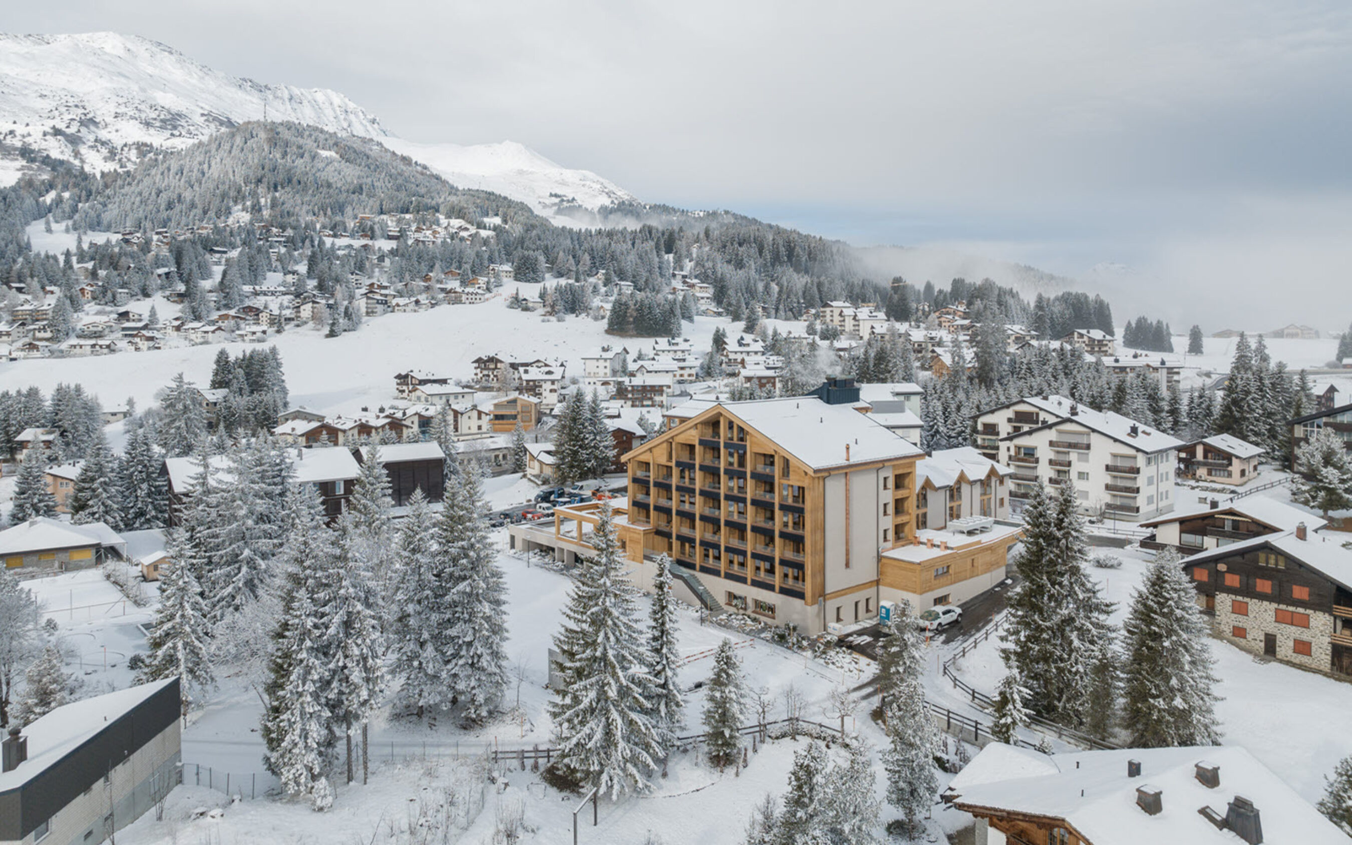 Valbella Lenzerheide Valbella Resort Aussenansicht Winter